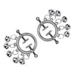 Adjustable Breast Bondage Restraint Chest Wearable SM With Neck Metal NippleClik