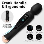 Women’s Wand Massager: 12 Modes, LED Display, USB Rechargeable & Discreet