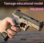 Semi Automatic Handgun Realistic Shoots Rubber Bullets Long Range 20 Bullets 