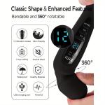 Women’s Wand Massager: 12 Modes, LED Display, USB Rechargeable & Discreet