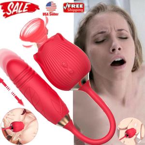 For Rose-Sucking-Vibrator-10 Speed-Clit-Nipple-Sucker-Massager-Toy-use Lubricant