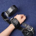 SM Bondage Collar Neck to Wrist Restraints Kit Adjustable BDSM Set for Couples