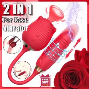 For-Rose-Sucking-Vibrator-Clitoral-Thrusting-Dildo-Toy-10 Speed-USE Lubricant