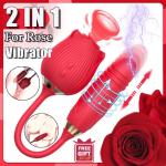 For-Rose-Sucking-Vibrator-Clitoral-Thrusting-Dildo-Toy-10 Speed-USE Lubricant