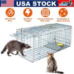 Live Animal Trap Extra Large Rodent Cage Garden Rabbit Raccoon Cat 24"X8"X 7.5"