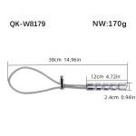 Stainless Steel Breast Restraint Locking Whips Adjustable Chest Bondage Rope