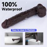 12" Big Black Thrusting Dildo Vibrator - Huge Thick BBC Heated Dildo with Strong