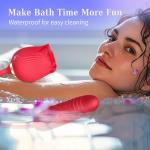 For Rose-Sucking-Vibrator-10 Speed-Clit-Nipple-Sucker-Massager-Toy-use Lubricant