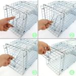 Live Animal Trap Extra Large Rodent Cage Garden Rabbit Raccoon Cat 24"X8"X 7.5"