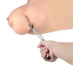 Stainless Steel Breast Restraint Locking Whips Adjustable Chest Bondage Rope