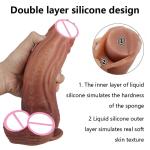 Dildo9Inch Realistic Lifelike Big Real Dong Suction Cup Waterproof Women Toy