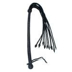 Genuine Real Leather Flogger Bull Hide Leather Flogger Whip 09 Braided tails