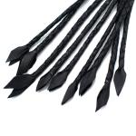 Genuine Real Leather Flogger Bull Hide Leather Flogger Whip 09 Braided tails