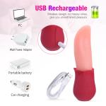 Oral-Clit-Licking-Vibrator-Tongue-Massager-Sucking-for-Women Toys use Lubricant