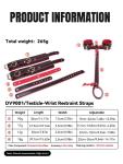 Bondage Restraint Straps Adjustable PU Leather for Testicle & Wrist BDSM Gear
