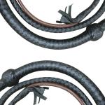 6 Feet Long Genuine Handmade Leather Bull Whip Leather Riding Stock Whips