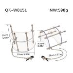 Adjustable Breast Torture Device with Nipple Clip & Chest Brace BDSM Toy Couples