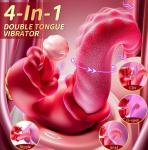 Elegant Rose Toy - Realistic Tongue Vibrator for Couples & Women’s Pleasure