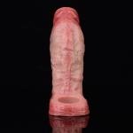 6" Male Penis Sleeve Thicken Enlarger Realistic Textured Sheath Couple Delay Toy