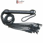 Genuine Real Leather Flogger Bull Hide Leather Flogger whip 09 Braided Falls
