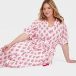 Women's Bouquet Short Sleeve Maxi Dress - Roller Rabbit