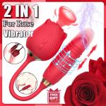 For-Rose-Sucking-Vibrator-Clitoral-Thrusting-Dildo-Toy-10 Speed-USE Lubricant
