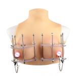 Adjustable Breast Torture Device with Nipple Clip & Chest Brace BDSM Toy Couples