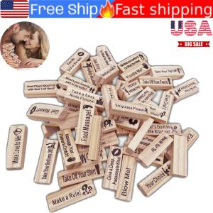 Super Naughty Block Tower Game Couple Activities & Date Night Ideas 48X Blocks