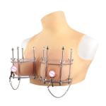 Adjustable Breast Torture Device with Nipple Clip & Chest Brace BDSM Toy Couples