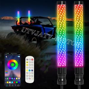 2PCS 2FT Fat LED Whip APP Antenas Whip Light For Can-Am Maverick X3 Max 1000R