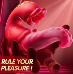 Elegant Rose Toy - Realistic Tongue Vibrator for Couples & Women’s Pleasure