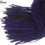 Real Cowhide Suede Leather Flogger 50 Falls Purple Black Heavy Thuddy whip
