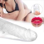 Dildo 8" Lifelike Big Real Dong Suction Cup Waterproof Women Toys Use Lubricant
