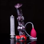 10 inch Squirting Silicone Fantasy Dong Anus Training for Women Lesbians Toys