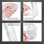 Dildo 8" Lifelike Big Real Dong Suction Cup Waterproof Women Toys Use Lubricant