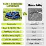 Gasoline Remote Controlled Tracked Lawn Mower RATO 225cc 7HP - Free Shipping