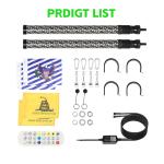 2PCS 2FT Fat LED Whip APP Antenas Whip Light For Can-Am Maverick X3 Max 1000R