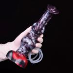 10 inch Squirting Silicone Fantasy Dong Anus Training for Women Lesbians Toys