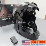 2025 Autoking Iron Man Black MK5 Helmet Electronic Wearable Voice-control Mask