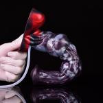 10 inch Squirting Silicone Fantasy Dong Anus Training for Women Lesbians Toys