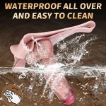 7" Silicone Wearable Penis Sleeve Realistic Textured Girth Extender Intimacy Toy