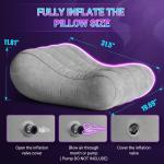 Gunwai Sex Pillow Couples Toys, Furniture for Bedroom Silver 