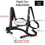BDSM Adjustable Breast Bondage Teasing Toy Chest Restraints Gear Leather Harness