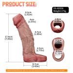 Male Realistic Penis Sleeve Bigger Girth Enlarger Reusable Sheath Personal Toy