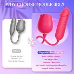 For-Rose-Sucking-Vibrator-Clitoral-Thrusting-Dildo-Toy-10 Speed-USE Lubricant