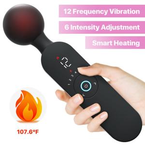 Powerful Massager Wand Vibrator Handheld Heating Massager for Women Rechargeable
