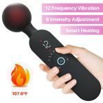 Powerful Massager Wand Vibrator Handheld Heating Massager for Women Rechargeable