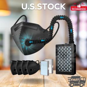 Electric Wearable Air Purifier Mask with Filter for Dust Work Welding Painting