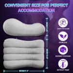 Gunwai Sex Pillow Couples Toys, Furniture for Bedroom Silver 