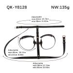 QKKQ Women Leather Body Lingerie For Breast Restrain BDSM Bondage Device PU Belt